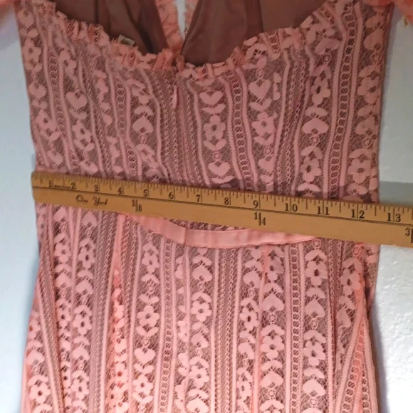 For Love & Lemon Dakota Lace Mini Dress Size M - Picture 8 of 14